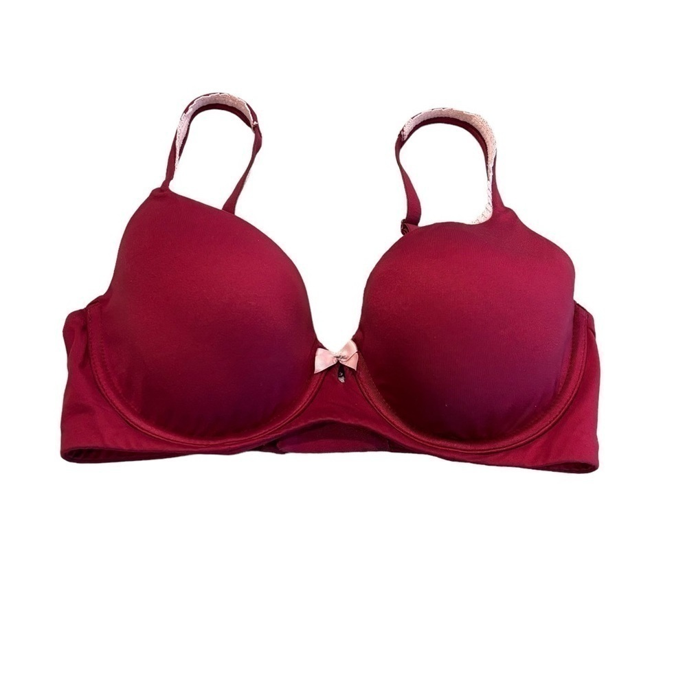 Women’s Victoria’s Secret maroon Body by Victoria Lined Demi bra size 32DD